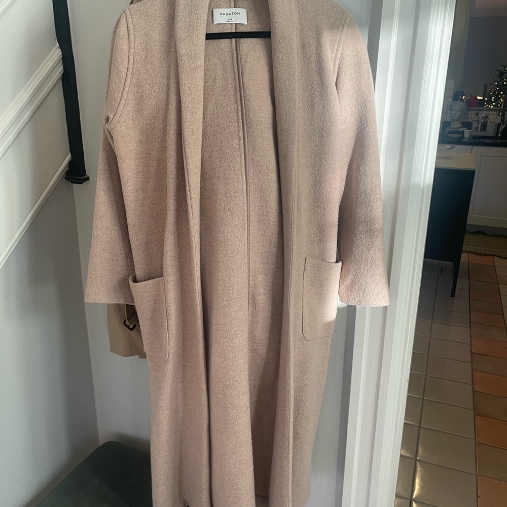 Babaton Cream Open Front Cardigan